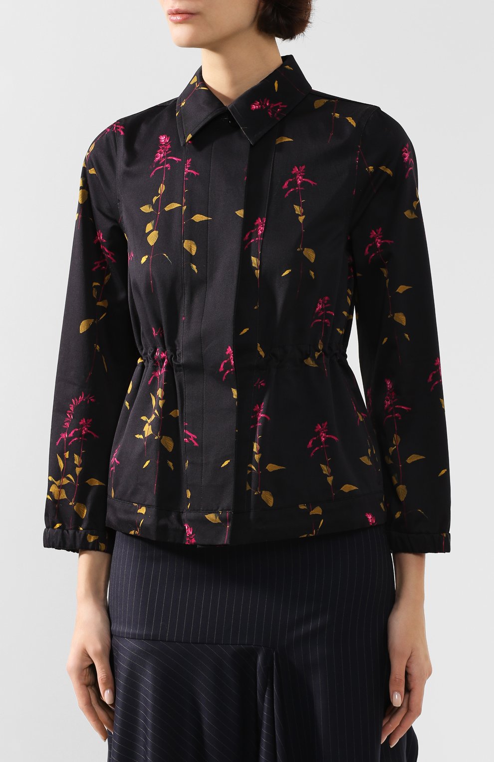 Хлопковая парка DRIES VAN NOTEN черного цвета по цене 46000 руб., арт. 192-10515-8414, фото 3 Хлопковая парка DRIES VAN NOTEN, арт. 192-10515-8414, фото 3