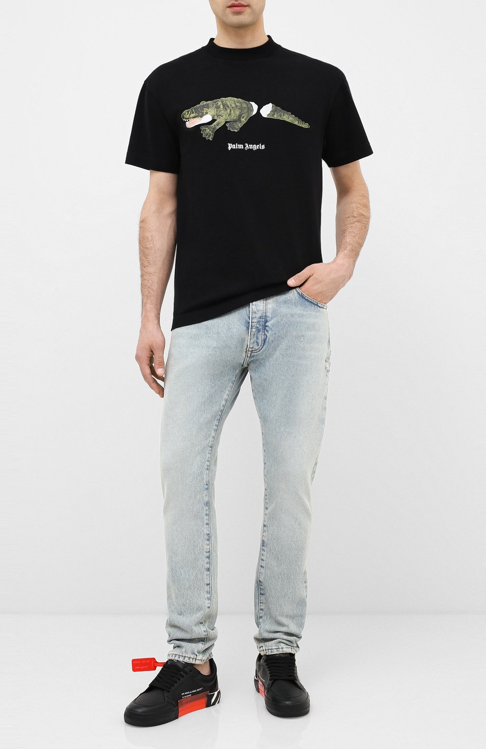 Джинсы PALM ANGELS, арт. PMYA012E20DEN0024001, фото 2