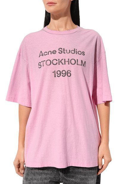 Хлопковая футболка ACNE STUDIOS, арт. FN-UX-TSHI000013, фото 3