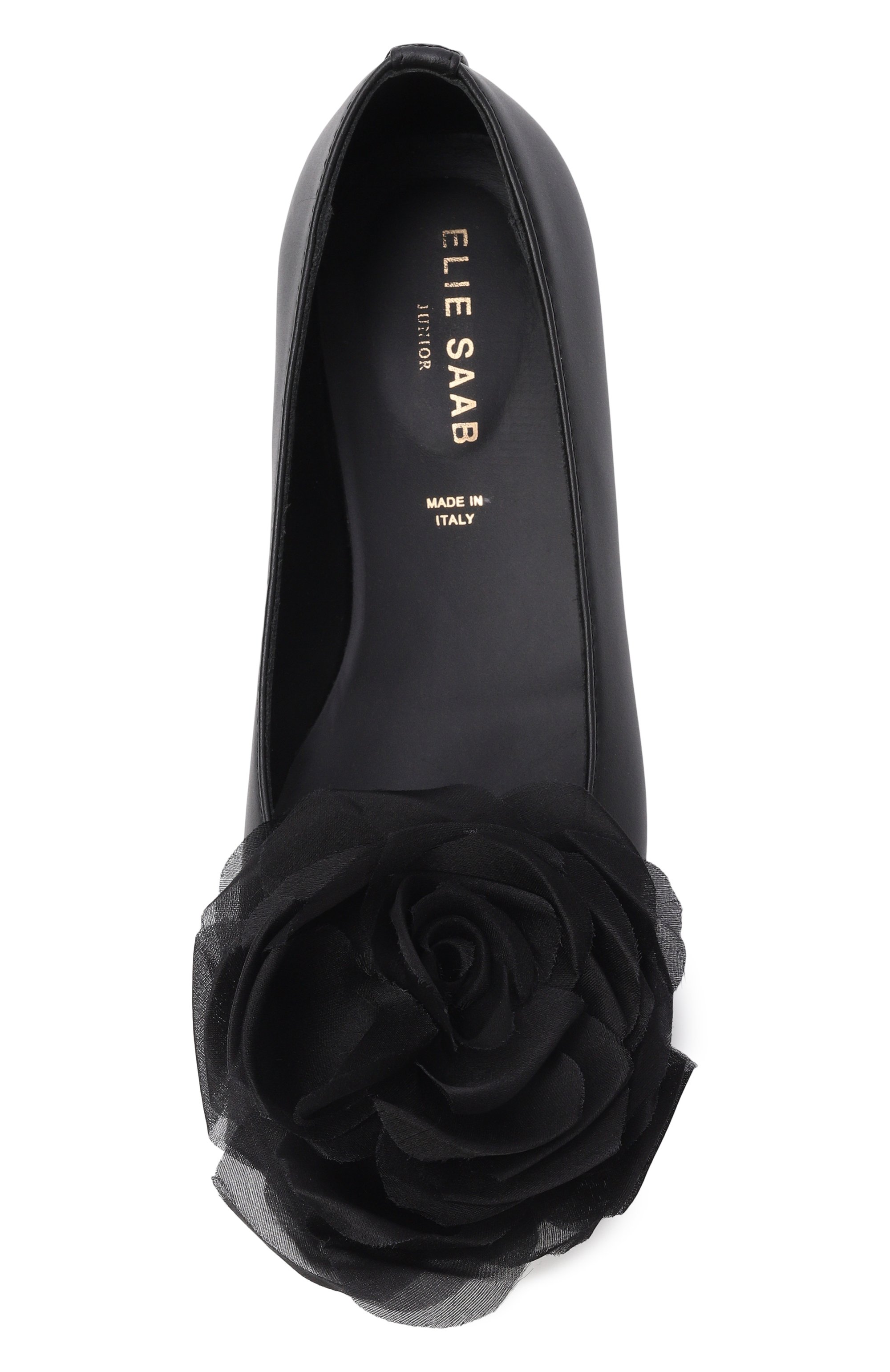 Кожаные балетки ELIE SAAB JUNIOR, арт. 80874-VAR2/28-35, фото 4