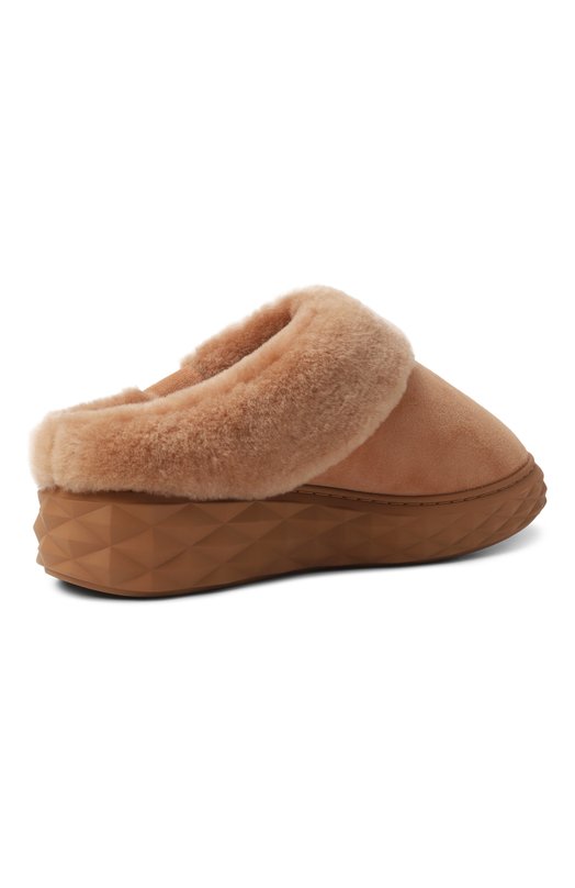 Замшевые сабо Diamond Maxi Jimmy Choo DIAM0ND MAXI MULE/F/FUW Бежевый  DIAM0ND MAXI MULE/F/FUW Фото 5