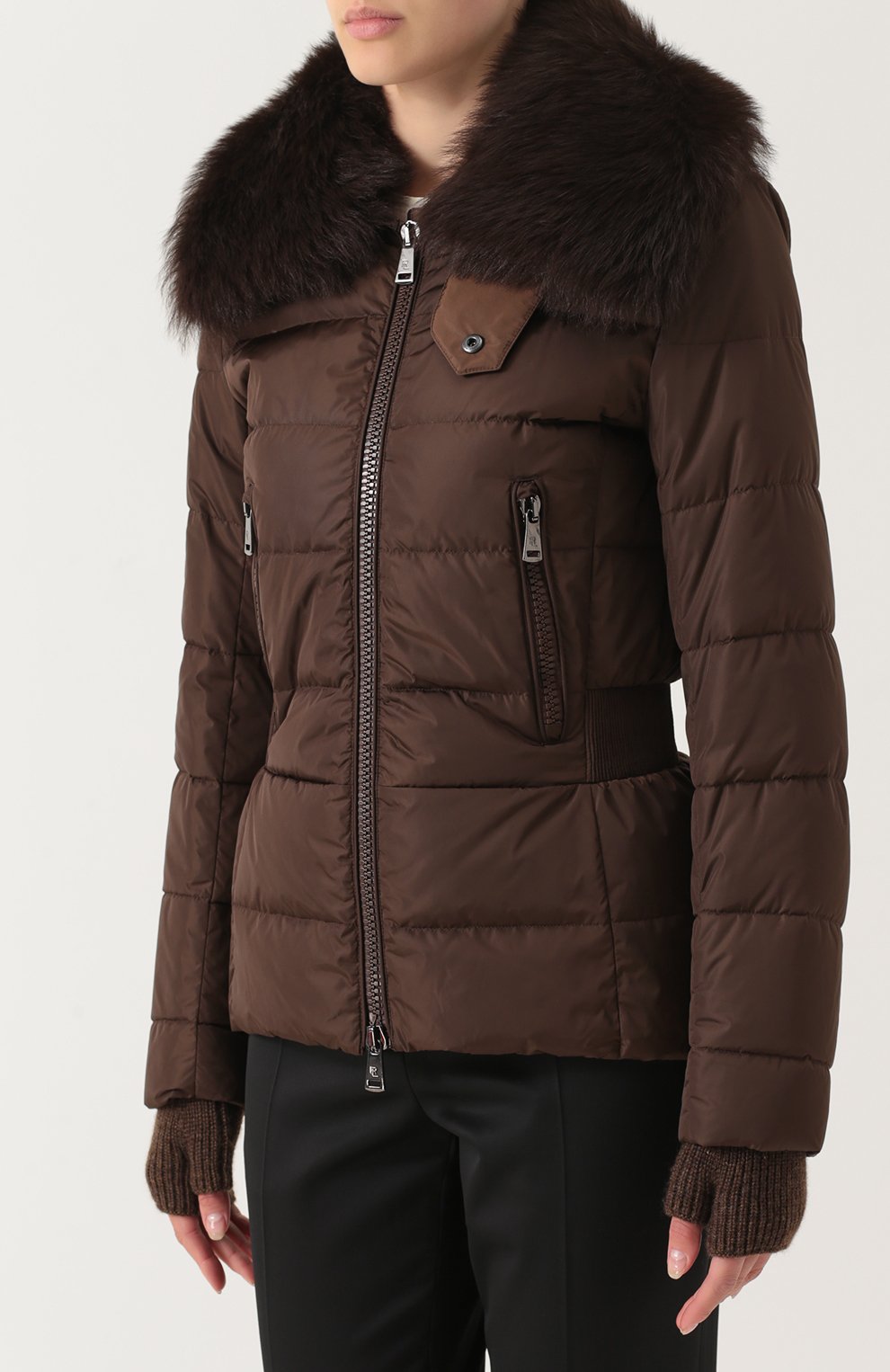 Стеганый пуховик с меховой отделкой RALPH LAUREN, арт. 911/IHC09/FHC09, фото 3