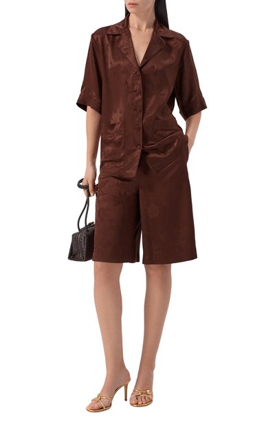 Женские шелковые шорты MVST, арт. M26.2PW.T043/F126 FL0RAL JACQUARD