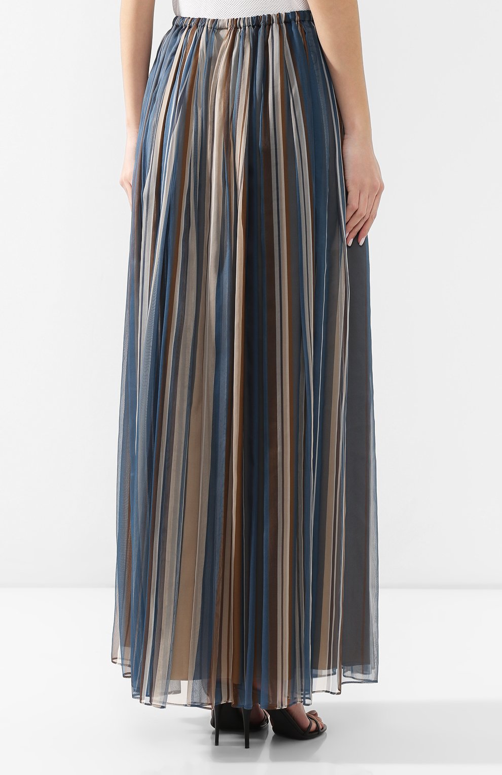 Шелковая юбка BRUNELLO CUCINELLI, арт. MH108G2807, фото 4