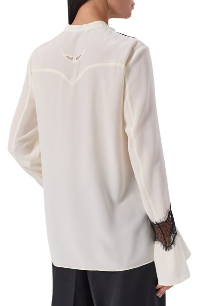 Шелковая блузка ZADIG AND VOLTAIRE, арт. WWSH02236, фото 4