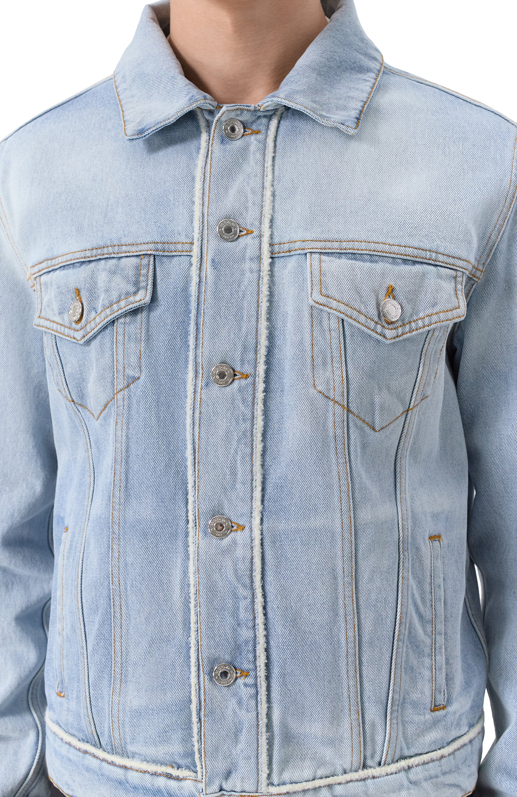 Джинсовая куртка MSGM, арт. 3840MH233/257089, фото 5