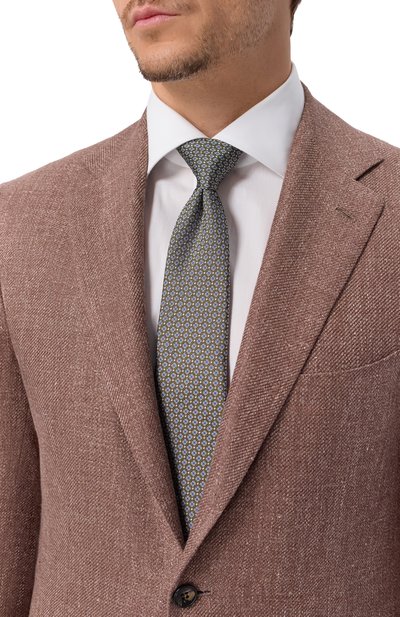 Мужской шелковый галстук CANALI, арт. 82/HJ04484