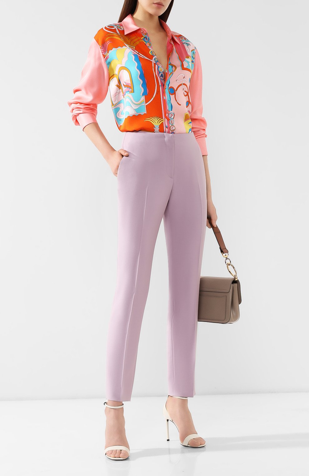 Брюки из смеси шерсти и шелка RALPH LAUREN, арт. 290739796, фото 2