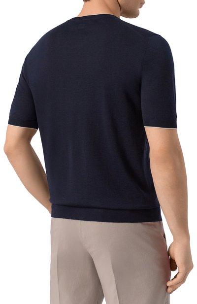 Джемпер из кашемира и шелка FEDELI, арт. MU0L5718B/CASMERE SETA BIC, фото 4