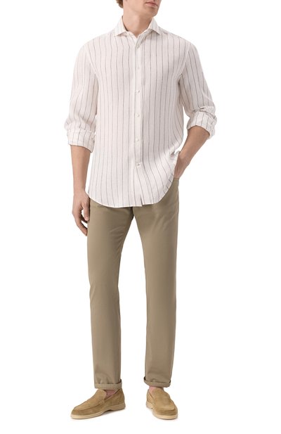 Льняная рубашка BRUNELLO CUCINELLI, арт. MM6860028, фото 2