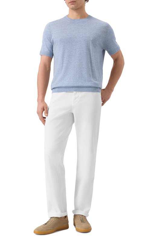 Джинсы Traditional Fit Brunello Cucinelli M277PB3210 Белый  M277PB3210 Фото 2