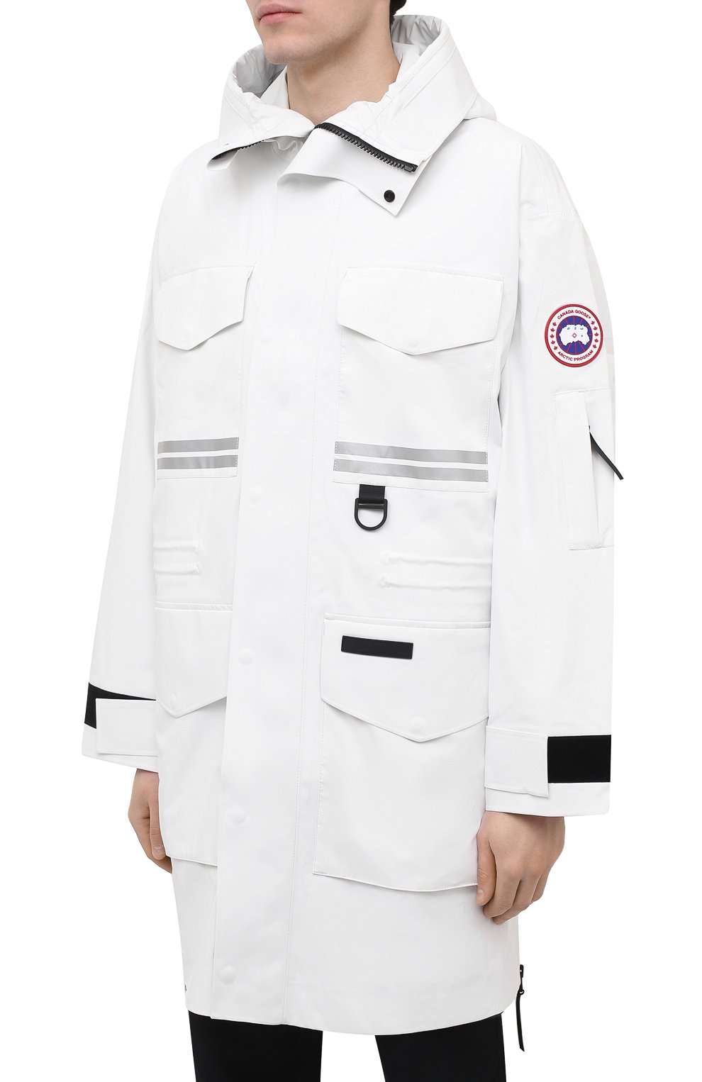 Плащ mogan CANADA GOOSE белого цвета по цене 152500 руб., арт. 8808MC, фото 3 Плащ mogan CANADA GOOSE, арт. 8808MC, фото 3