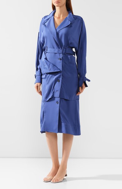 Платье из смеси вискозы и шелка JACQUEMUS, арт. 193DR05/18370, фото 3
