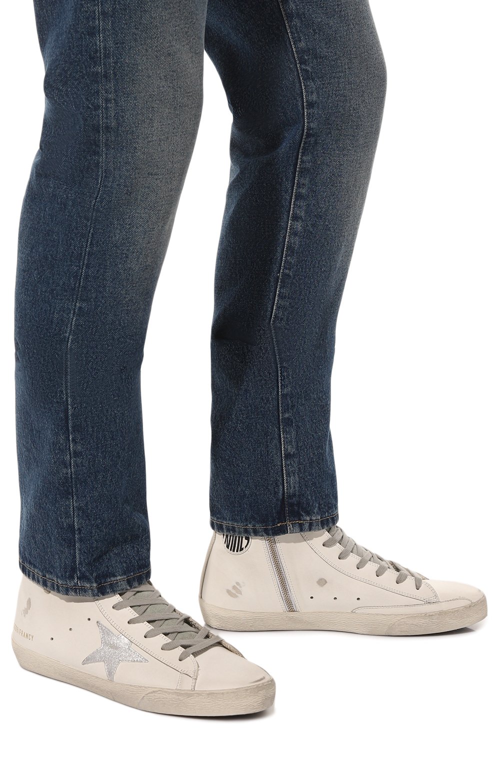 Кожаные кеды francy GOLDEN GOOSE DELUXE BRAND, арт. GMF00113/F0003191027, фото 3