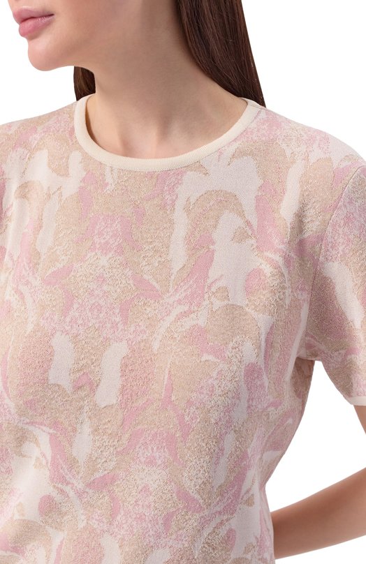 Пуловер из шелка и вискозы Freeage S26.JM176M.6079.601_1 Розовый  S26.JM176M.6079.601_1 Фото 5