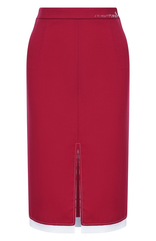 Шерстяная юбка Marni G0MA0810QS/UTW839 Красный G0MA0810QS/UTW839