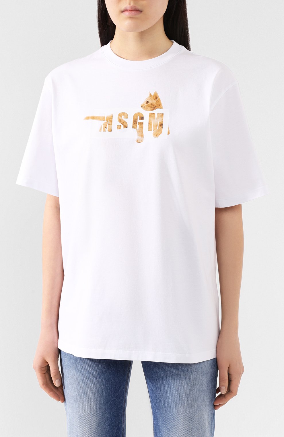 Хлопковая футболка MSGM, арт. 2842MDM269 207498, фото 3