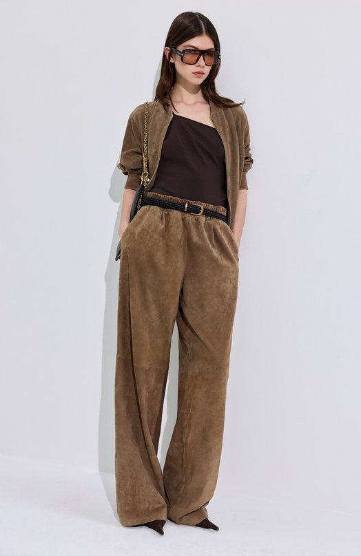 Замшевый бомбер MVST M26.2PW.L028/METIS SUEDE 0.6 MM Коричневый  M26.2PW.L028/METIS SUEDE 0.6 MM Фото 6