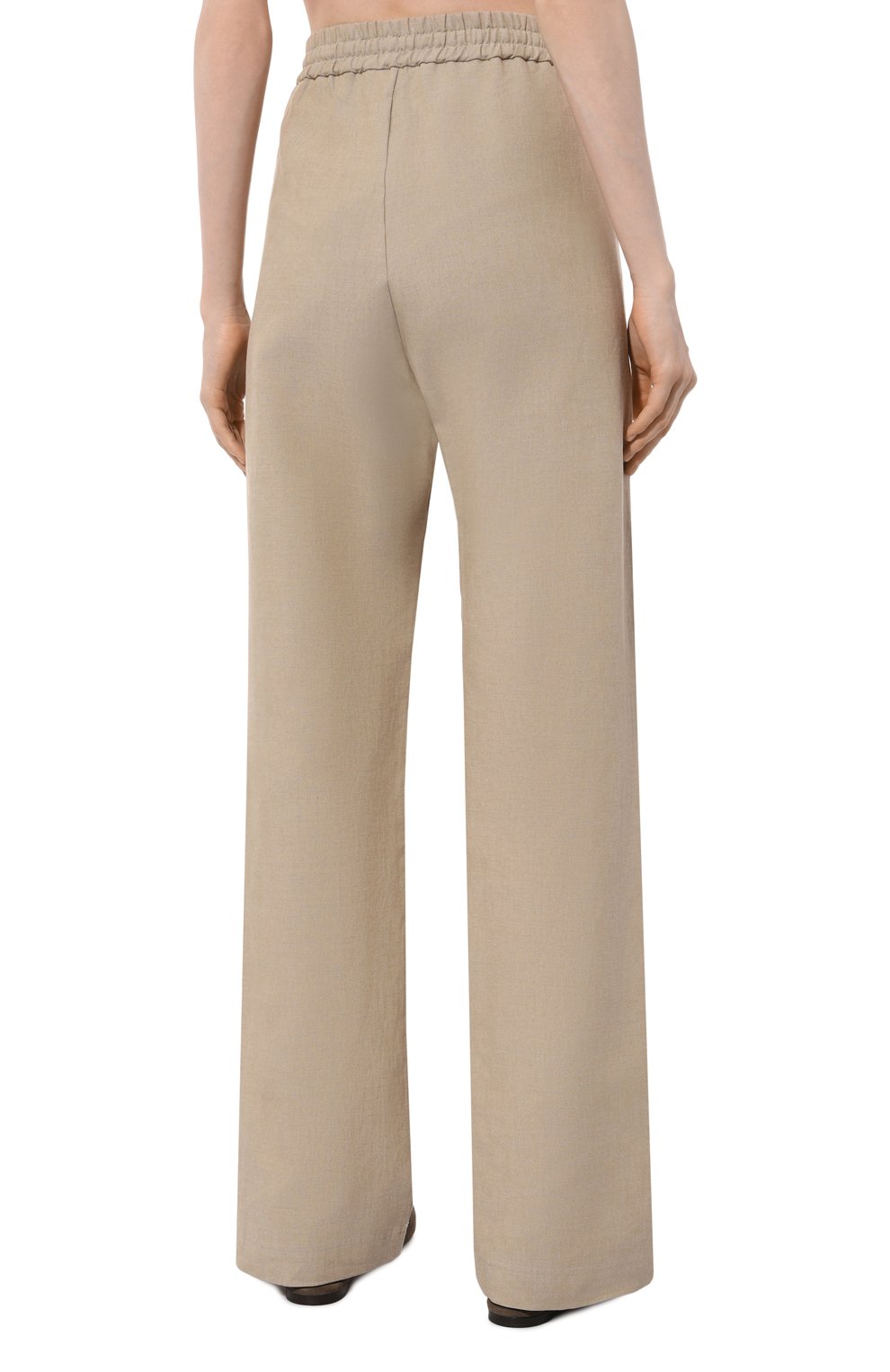 Брюки из хлопка и льна MVST бежевого цвета по цене 77350 руб., арт. 16W054/LE00, фото 4 Брюки из хлопка и льна MVST, арт. 16W054/LE00, фото 4