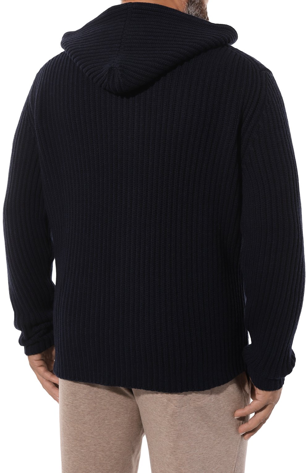 Кардиган из шерсти и кашемира CORTIGIANI темно-синего цвета по цене 84050 руб., арт. 619357, фото 4 Кардиган из шерсти и кашемира CORTIGIANI, арт. 619357, фото 4