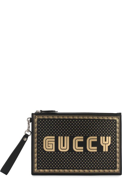 Кожаный клатч guccy на молнии GUCCI, арт. 510489/0GUSN, фото 5