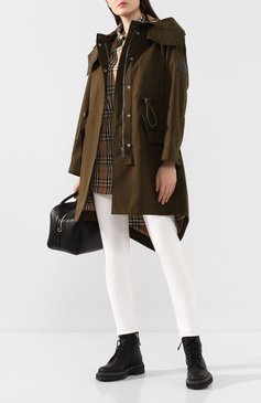 Женская парка polzeath BURBERRY хаки цвета, арт. 8017119 | Фото 2 (Материал подклада: Хлопок; Материал внешний: Хлопок; Рукава: Длинные; Статус проверки: Проверено; Стили: Классический; Кросс-КТ: Куртка; Материал сплава: Проверено, Проставлено; Драгоценные камни: Проставлено)