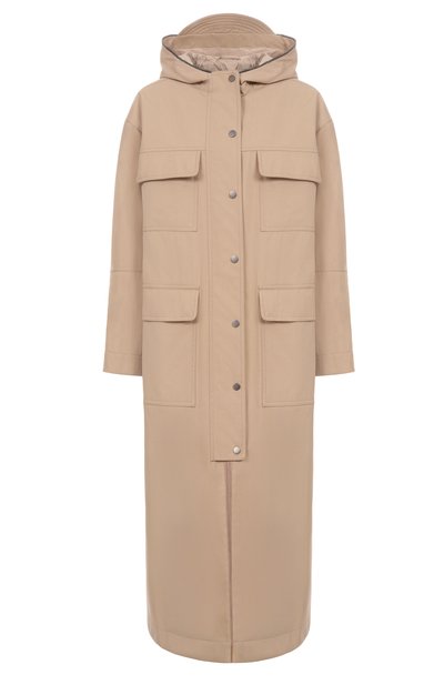 Женский хлопковый плащ BRUNELLO CUCINELLI, арт. MM5399821