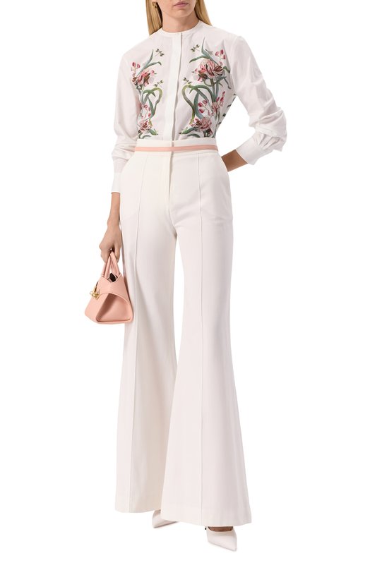 Хлопковая рубашка Giambattista Valli 25SSSVCA1079/A2PRI Белый  25SSSVCA1079/A2PRI Фото 2