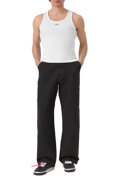 Мужская хлопковая майка OFF-WHITE, арт. 0MUY006C99JER001