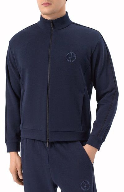 Толстовка из хлопка и кашемира GIORGIO ARMANI, арт. GM001096/TE11705, фото 3