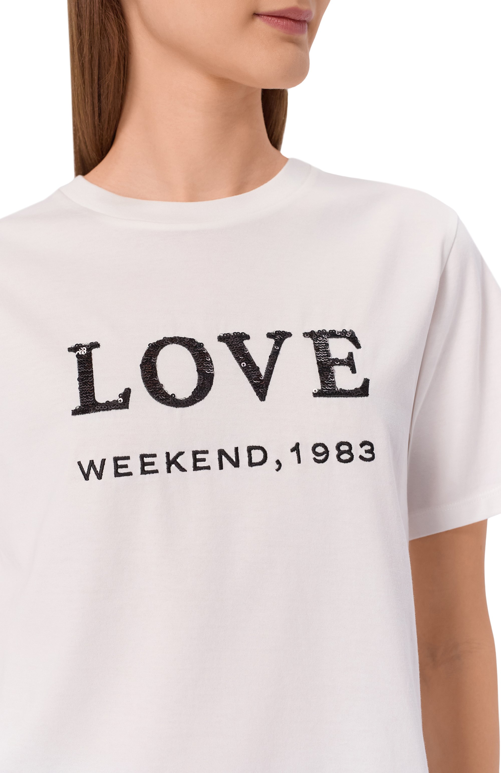 Хлопковая футболка WEEKEND MAX MARA, арт. WKDAGILE, фото 5