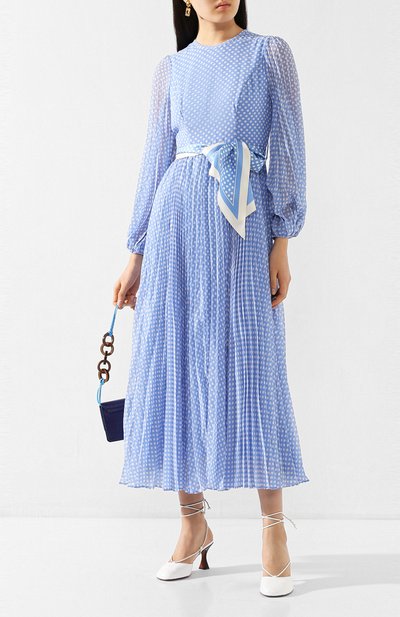 Платье ZIMMERMANN голубого цвета по цене 73950 руб., арт. 7631DRSUP, фото 2 Платье ZIMMERMANN, арт. 7631DRSUP, фото 2