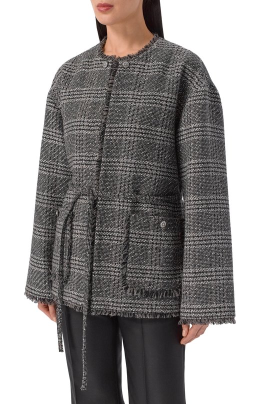 Твидовый жакет Seven Lab 225-S-W-10-2M-049 Серый  225-S-W-10-2M-049 Фото 3
