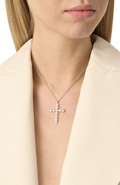 Женская подвеска insigne SWAROVSKI серебряного цвета, арт. 5675573 | Фото 2 (Материал: Металл, Кристаллы; Нос: Не проставлено)
