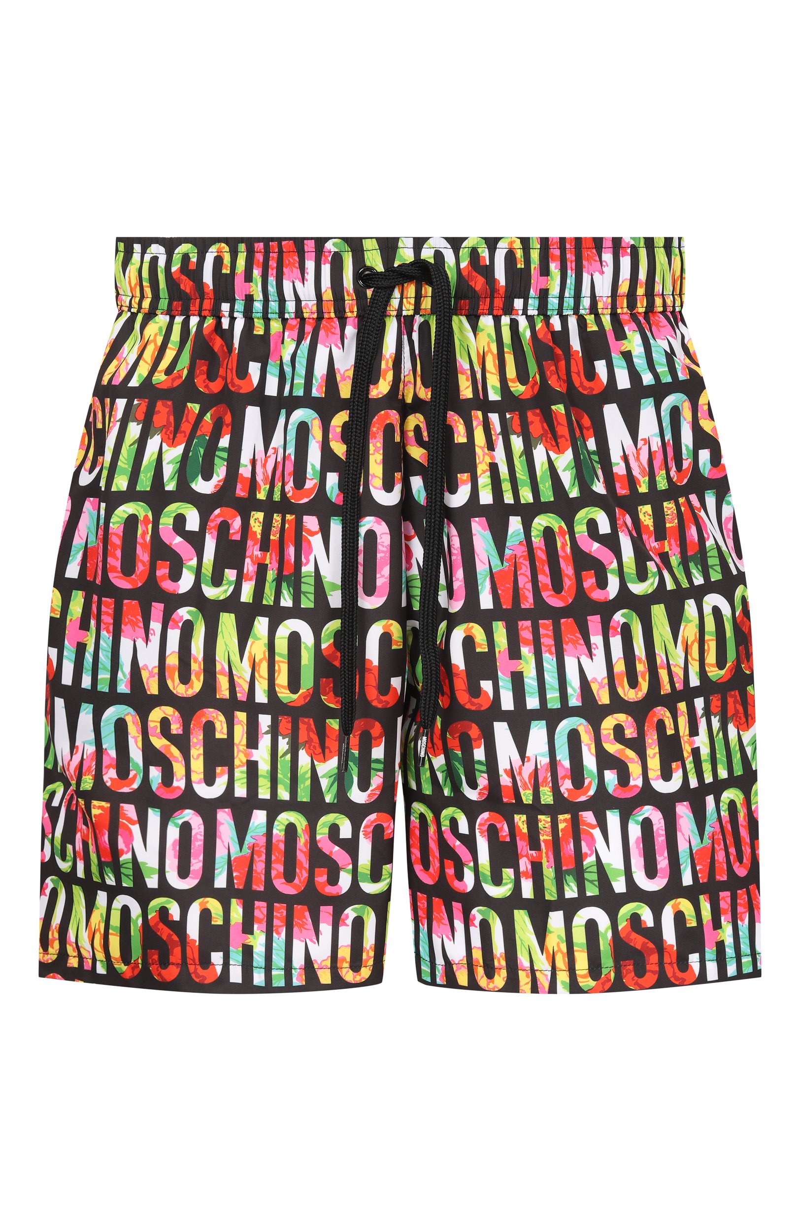 Плавки-шорты MOSCHINO черного цвета по цене 24300 руб., арт. A4235/9413, фото 1 Плавки-шорты MOSCHINO, арт. A4235/9413, фото 1