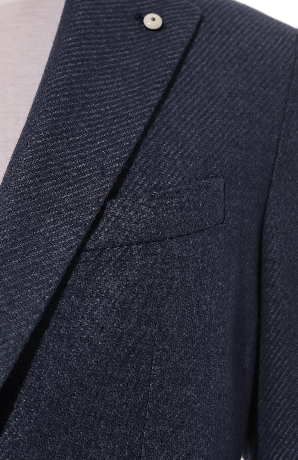 Шерстяной пиджак L.B.M. 1911 темно-синего цвета по цене 95050 руб., арт. 2887/45522, фото 7 Шерстяной пиджак L.B.M. 1911, арт. 2887/45522, фото 7