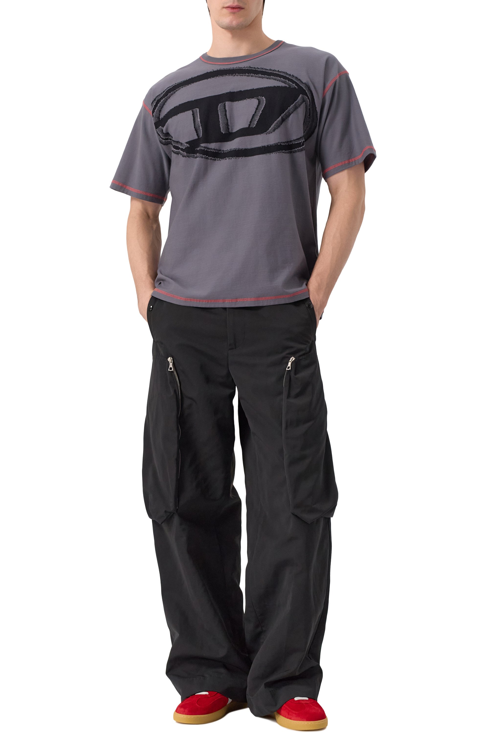 Хлопковая футболка DIESEL, арт. A16185/0GIAS, фото 2