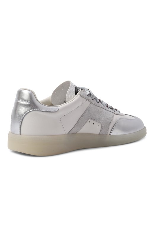 Кожаные кеды Santoni WBPG61244TITTPSX Белый  WBPG61244TITTPSX Фото 5