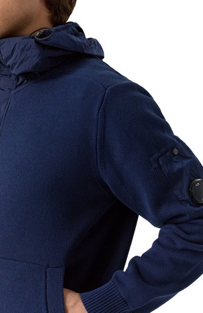 Хлопковый кардиган C.P. COMPANY темно-синего цвета по цене 68200 руб., арт. 18CMKN027A006056M, фото 5 Хлопковый кардиган C.P. COMPANY, арт. 18CMKN027A006056M, фото 5