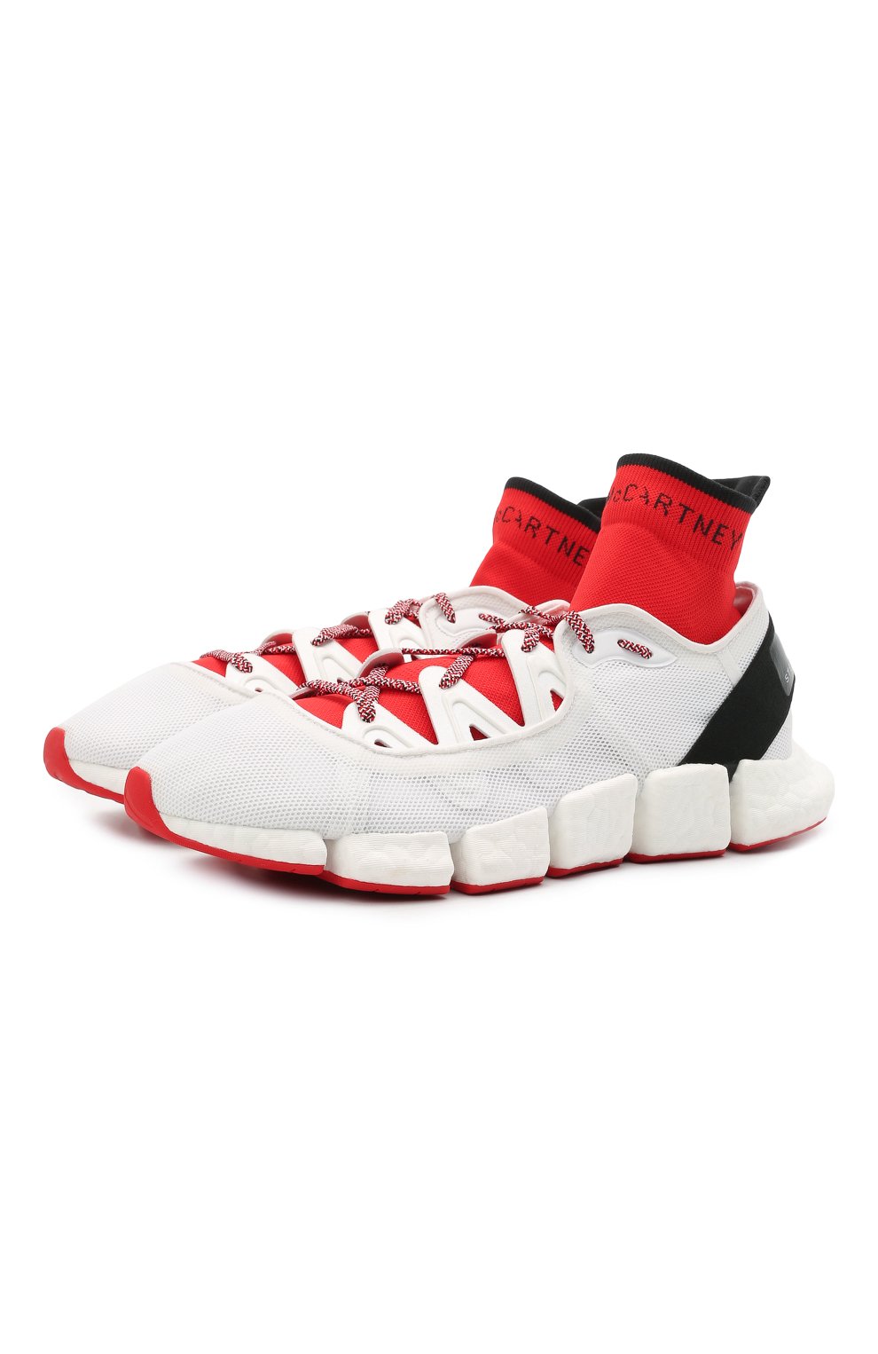 Комбинированные кроссовки ADIDAS BY STELLA MCCARTNEY красного цвета по цене 26200 руб., арт. FX1950, фото 1 Комбинированные кроссовки ADIDAS BY STELLA MCCARTNEY, арт. FX1950, фото 1