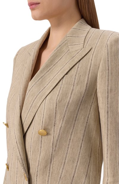 Жакет из льна и хлопка TAGLIATORE 0205, арт. J-JASMINE10B/340310, фото 5