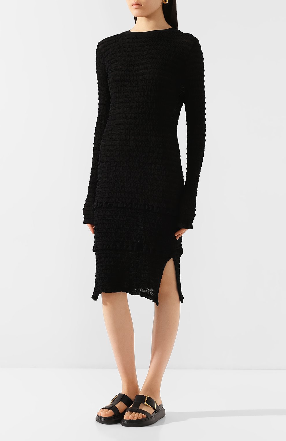 Платье из смеси хлопка и шерсти ACNE STUDIOS, арт. A20188/W, фото 3