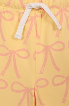 Детские хлопковые джоггеры TINYCOTTONS желтого цвета, арт. SS25-057 | Фото 3 (Материал внешний: Хлопок; Нос: Не проставлено; Девочки Кросс-КТ: Джоггеры-одежда; Автоматизация состава: Проставлено; Ростовка одежда: 10 - 11 лет | 140 - 146см, 2 года | 92 см, 4 года | 104 см, 3 года | 98 см, 8 лет | 128 см, 6 лет | 116 см)
