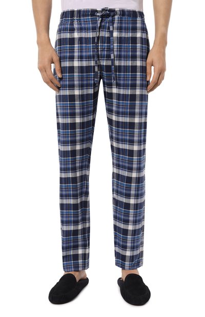 Хлопковые домашние брюки ROBERTO RICETTI синего цвета по цене 15450 руб., арт. PATASCA/B3108, фото 3 Хлопковые домашние брюки ROBERTO RICETTI, арт. PATASCA/B3108, фото 3