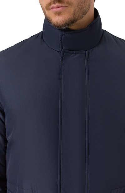 Утепленная куртка CANALI темно-синего цвета по цене 145500 руб., арт. 020391U/SG01121, фото 5 Утепленная куртка CANALI, арт. 020391U/SG01121, фото 5