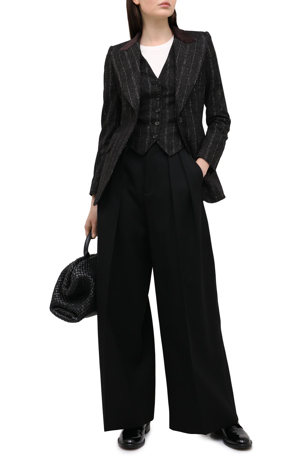 Жилет DOLCE & GABBANA черного цвета по цене 78600 руб., арт. F79H5T/FRMDW, фото 2 Жилет DOLCE & GABBANA, арт. F79H5T/FRMDW, фото 2