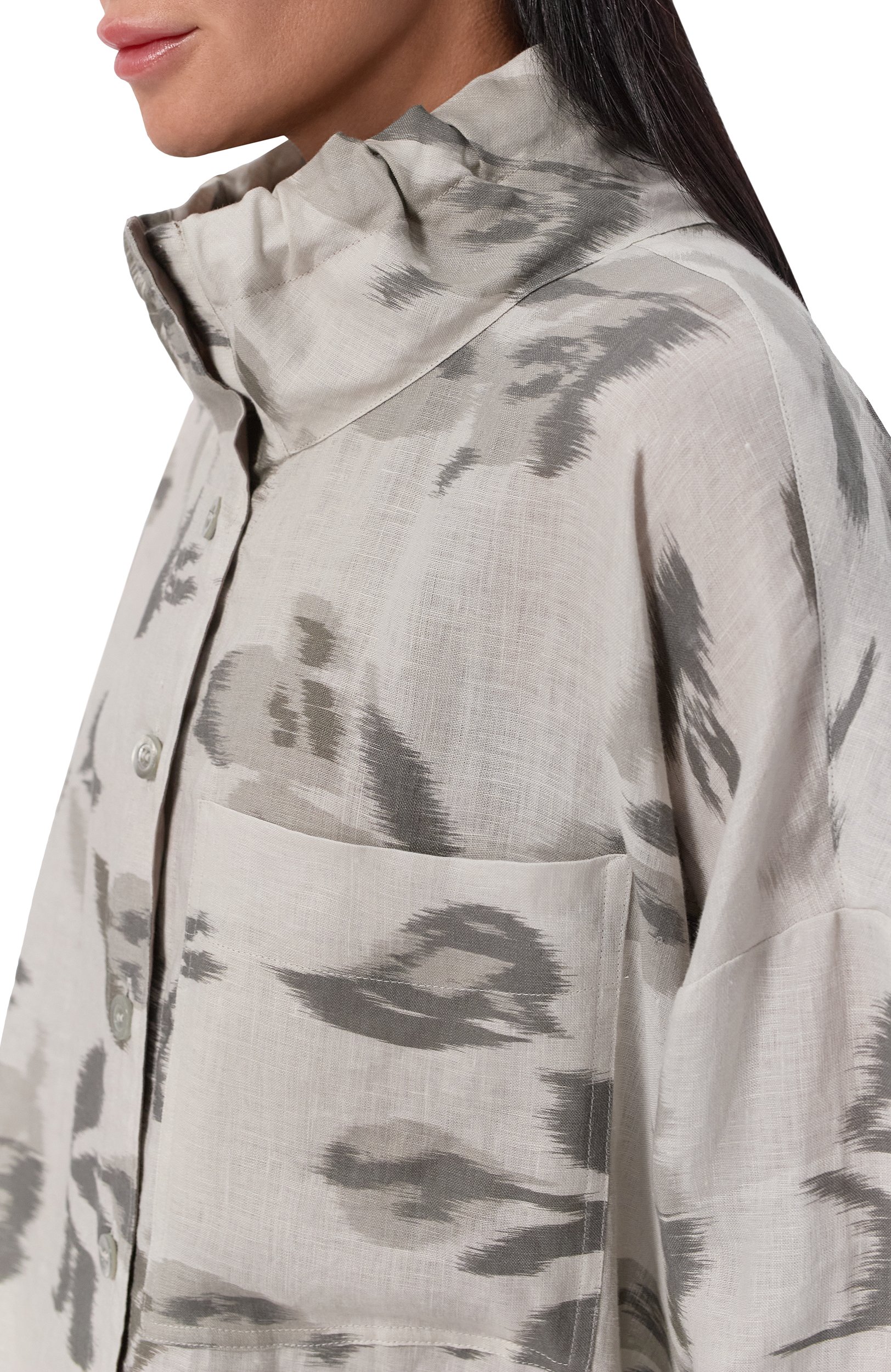 Льняная рубашка EMPORIO ARMANI, арт. EW004950/AF26966, фото 5