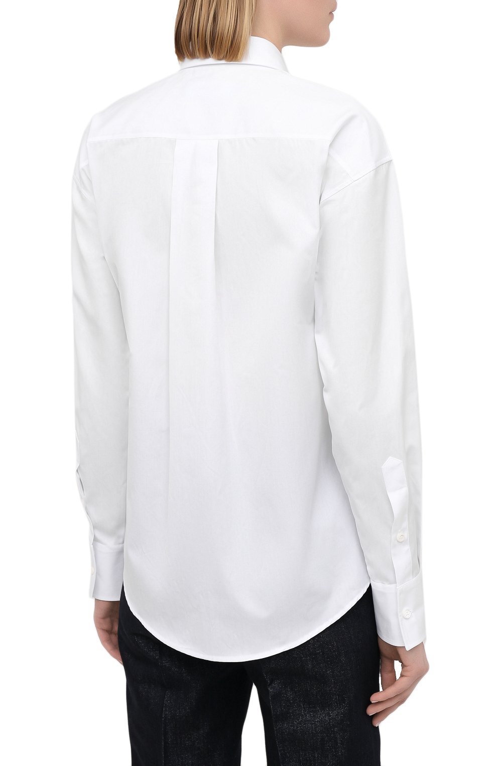 Хлопковая рубашка DSQUARED2 белого цвета по цене 33400 руб., арт. S75DL0759/S36275, фото 4 Хлопковая рубашка DSQUARED2, арт. S75DL0759/S36275, фото 4