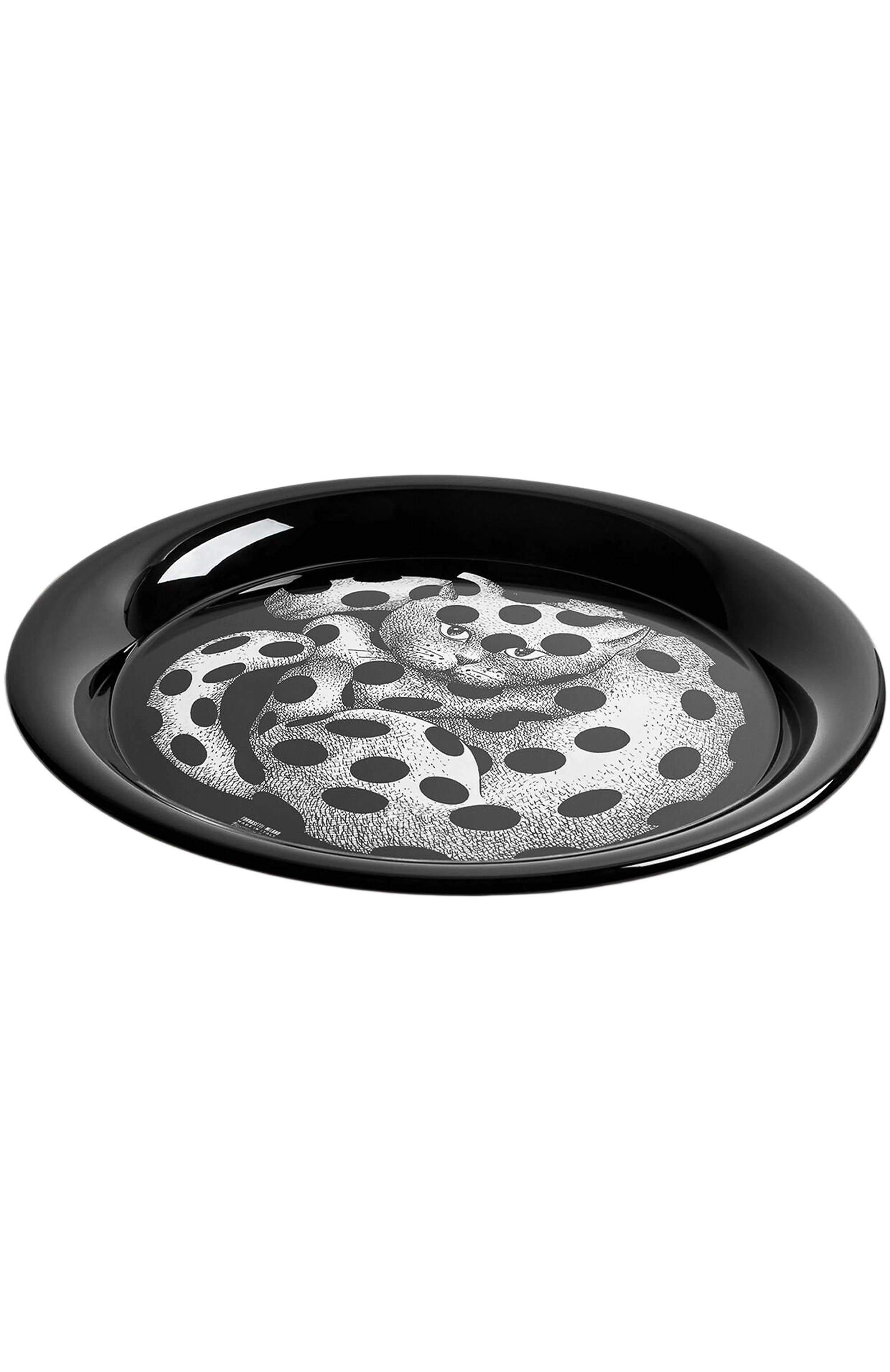 Поднос high fidelity FORNASETTI черно-белого цвета по цене 98450 руб., арт. C26X289, фото 2 Поднос high fidelity FORNASETTI, арт. C26X289, фото 2