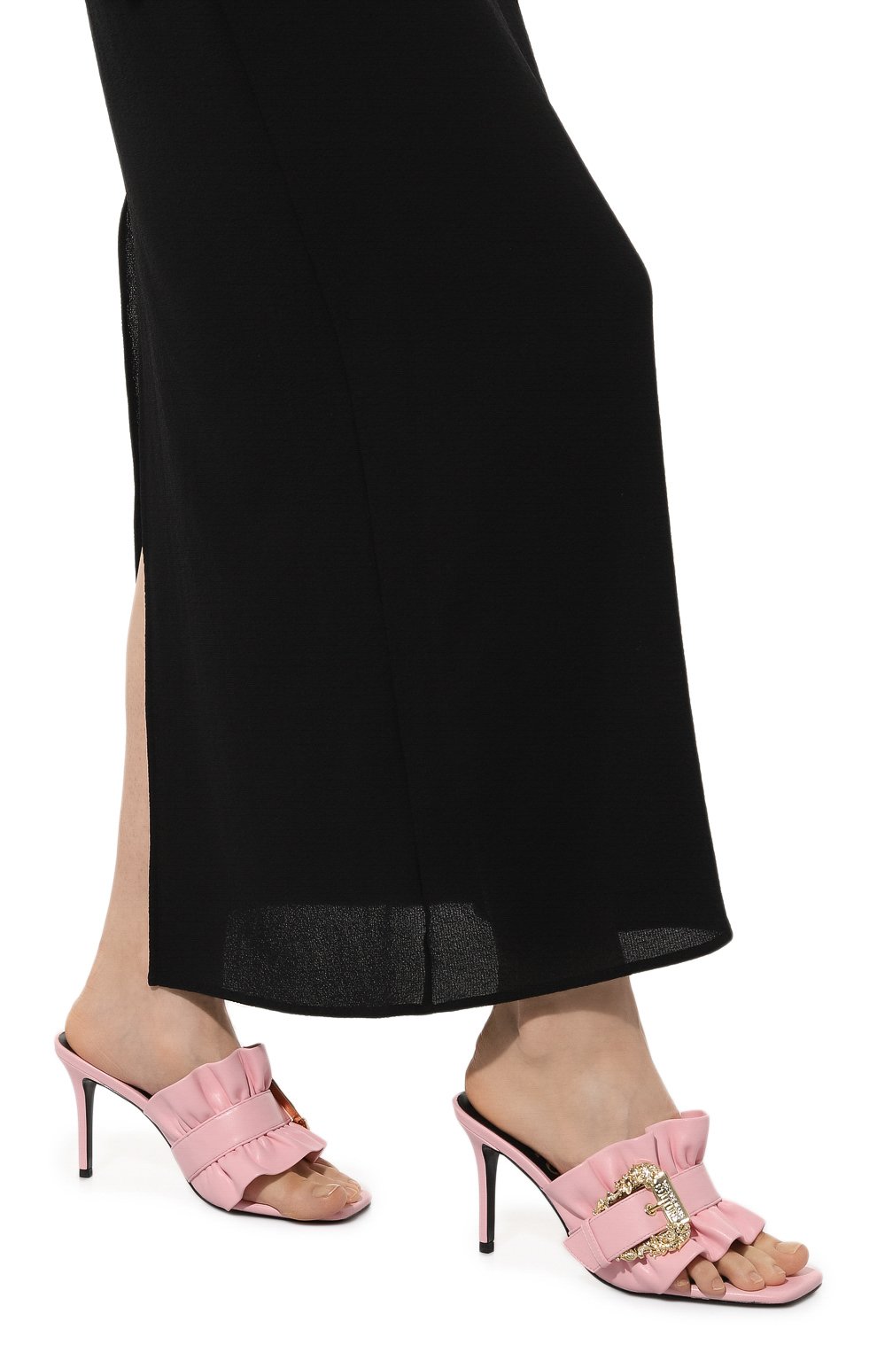 Мюли VERSACE JEANS COUTURE розового цвета по цене 23800 руб., арт. 74VA3S70/71570, фото 3 Мюли VERSACE JEANS COUTURE, арт. 74VA3S70/71570, фото 3